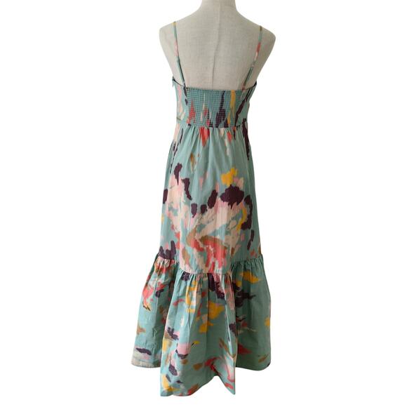 A.L.C Lindsey Printed Midi Dress Mint Multi - Picture 8 of 12